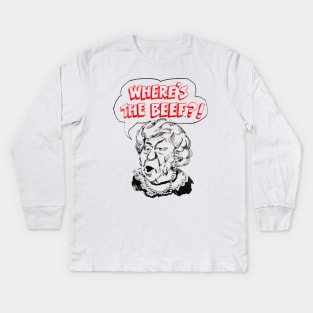 Where's The Beef?! Kids Long Sleeve T-Shirt